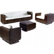 Conjunto Completo De Sofás P/área Externa Alumínio E Fibra Conjunto Completo De Sofás P/área Externa Alumínio E Fibra