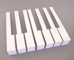 Conjunto Completo de Teclas Brancas para Piano Bangdan - Reposição Alemã Conjunto Completo de Teclas Brancas para Piano Bangdan - Reposição Alemã
