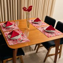 Conjunto Completo Mesa Posta Portina - Tropical Vivo Porcelana Sem Talheres- 20 Peças