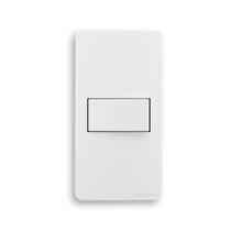 Conjunto condulete 1" 1 interruptor suporte sleek branco