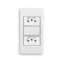 Conjunto condulete 3/4" 1 int+2tom suporte sleek margirius