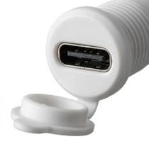 Conjunto Conector USB Femea Circular Rosqueavel Para Bancada Mesa Escritorio E Onibus 4 fios Conjunto Conector USB Femea Circular Rosqueavel Para Bancada Mesa Escritorio E Onibus 4 fios