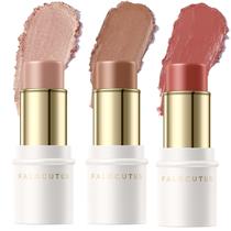 Conjunto Contour Stick Falocutus, 3 peças de blush e iluminador em creme Conjunto Contour Stick Falocutus, 3 peças de blush e iluminador em creme