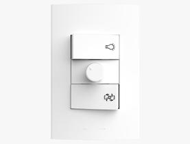 Conjunto Controlador de Ventilador Bivolt 4x2 Inova Pro Alumbra Conjunto Controlador de Ventilador Bivolt 4x2 Inova Pro Alumbra