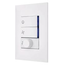 Conjunto Controlador Ventilador Bivolt 4X2 611125Bc Pial Conjunto Controlador Ventilador Bivolt 4X2 611125Bc Pial