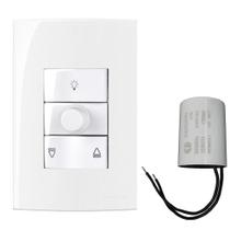 Conjunto Controle Ventilador De Teto 220V Branco Sleek Margirius + Capacitor 12UF