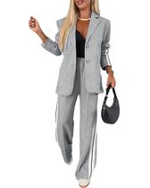 Conjunto Coordenado CHICME Blazer e Calça Cinza Conjunto Coordenado CHICME Blazer e Calça Cinza