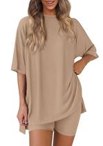 Conjunto Coordenado PRETTYGARDEN 2 Peças Lounge Khaki XXL