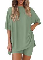 Conjunto Coordenado PRETTYGARDEN 2 Peças Lounge Verde Feijão M