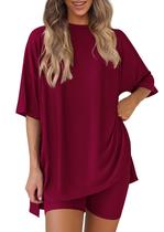 Conjunto Coordenado PRETTYGARDEN 2 Peças Lounge Vermelho P Conjunto Coordenado PRETTYGARDEN 2 Peças Lounge Vermelho P