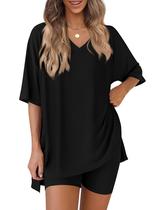 Conjunto Coordenado PRETTYGARDEN Decote V Preto M Conjunto Coordenado PRETTYGARDEN Decote V Preto M