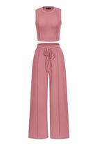 Conjunto Coordenado PRETTYGARDEN Regata Cropped Calça Pantalona