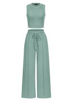 Conjunto Coordenado PRETTYGARDEN Verão 2 Peças M Verde