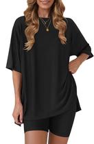 Conjunto Coordenado RUBZOOF Feminino 2 Peças para Lazer Preto Conjunto Coordenado RUBZOOF Feminino 2 Peças para Lazer Preto
