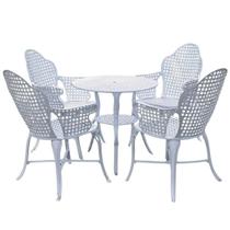 Conjunto Copacabana de Cadeiras com Braços e Mesa