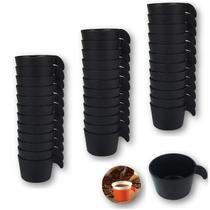 Conjunto Copete 36 Porta Copos Descartável Cantinho Café Plástico Preto - AMZ Conjunto Copete 36 Porta Copos Descartável Cantinho Café Plástico Preto - AMZ