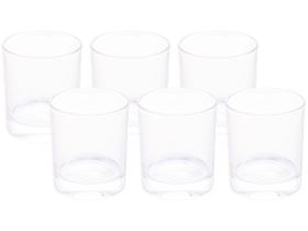 Conjunto Copos De Cristal 350 Ml Whisky Com 6 Peças - Wolff