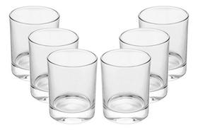 Conjunto Copos De Cristal 350 Ml Whisky Com 6 Peças - Wolff