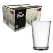 Conjunto Copos De Vidro Lake Transparente Wellmix 300ml