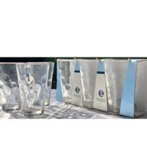Conjunto Copos Vidro 3 Peças Vidro Decorado Long Drink - Cedar Glass
