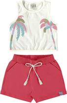 Conjunto Coqueiros Cotton/Tela Molecotton Have Fun Conjunto Coqueiros Cotton/Tela Molecotton Have Fun