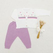CONJUNTO CORAÇÃO 2446 - G - Rosa