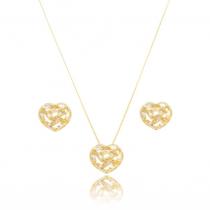 Conjunto Coração Cristais Conjunto Coração Cristais