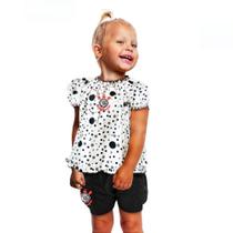 Conjunto Corinthians Infantil Com Bata e Shorts Oficial