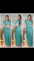 Conjunto corped e saia longa verde