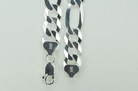 Conjunto Corrente E Pulseira 3 Em 1 12mm Em Prata 925 Conjunto Corrente E Pulseira 3 Em 1 12mm Em Prata 925
