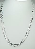 Conjunto Corrente E Pulseira 3 X 1 7mm X 60cm Em Prata 925