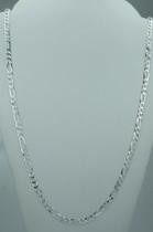 Conjunto Corrente E Pulseira 3 X 1 Masculina 7mm Prata 925