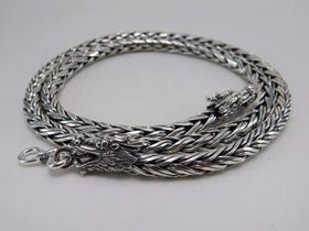 Conjunto Corrente E Pulseira Grossa 6mm Bali Prata 925