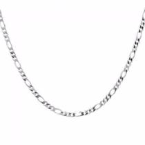 Conjunto Corrente E Pulseira Masculina 3 Em 1 3mm Prata 925