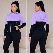 Conjunto Corta Vento Feminino Poliamida Frio Blusa Corta-Vento Dry Fit Capuz Academia Treino Conjunto Corta Vento Feminino Poliamida Frio Blusa Corta-Vento Dry Fit Capuz Academia Treino