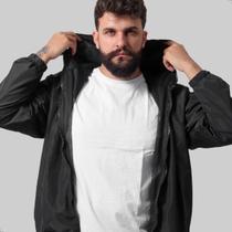 Conjunto Corta Vento Impermeável e Calça Tactel Masculina Jaqueta Com Tela Caminhada Academia