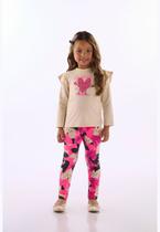 Conjunto Cotton Estampa Babado Up Baby Conjunto Cotton Estampa Babado Up Baby
