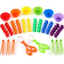 Conjunto Counting Sorting Bears Skylety 74 peças para crianças a partir de 6 anos