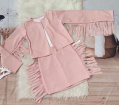 Conjunto Country Infantil Menina-material ecológico