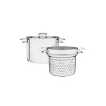 Conjunto Cozi-Pasta Aço Inox Brava com Fundo Triplo 2pçs 20cm - Tramontina