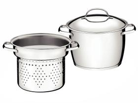 Conjunto Cozi-Pasta Inox 2 Peças Conjunto Cozi-Pasta Inox 2 Peças
