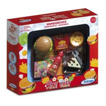 Conjunto Cozinha e Comidinha - Mini Chef - Hambúrguer - Xalingo - 7896640481285