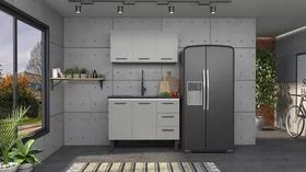 Conjunto cozinha gabinete c/ armario suspenso 100% aço 1.20 mt - cozimax