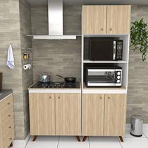 Conjunto Cozinha Modular Balcão Cooktop Torre Quente