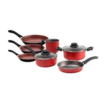Conjunto Cozinha Panelas 5 Peças anis e Frigideiras 3 Peças Linz Conjunto Cozinha Panelas 5 Peças anis e Frigideiras 3 Peças Linz