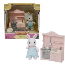 Conjunto Cozinha Papai Coelho Neve Sylvanian Families 5678 Conjunto Cozinha Papai Coelho Neve Sylvanian Families 5678