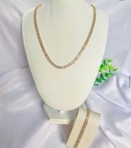Conjunto cravejado belíssimo bijoteria