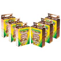 Conjunto Crayola Bulk Crayon Colors of the World, material escolar 6x24