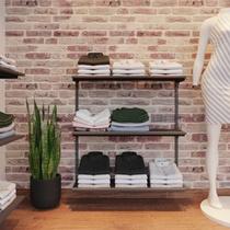 Conjunto Cremalheira Estante 3 Prateleiras 94x100x31 cm Comac Conjunto Cremalheira Estante 3 Prateleiras 94x100x31 cm Comac