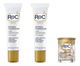 Conjunto Creme Olhos Roc Retinol Correxion + Soro De Noite